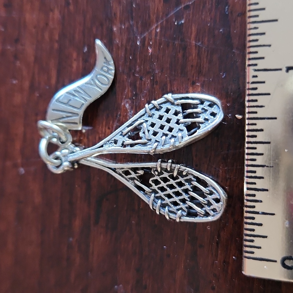 Sterling Silver New York Snowshoe Charm